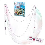 WOWMAZING Giant Bubble Kit: Unicorn - Incl. Wand, 2 Big Bubble Concentrate Pouches and 8 Sun-Activated Magical Stickers | Outdoor Toy for Kids, Girls | Bubbles Made in The USA - Unicorn Kit