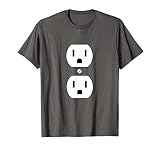 Electrical Plug Costume Funny Wall Socket Costume T-Shirt