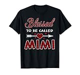 Blessed To Be Called Mimi Buffalo Plaid Grandma Christmas T
