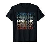 Vintage Gamer Level UP Video Game Lover Retro Gaming Gift T-Shirt