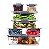 Rubbermaid Brilliance Food Storage Container, 14-Piece Set