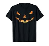 Jack O Lantern Halloween Pumpkin Face Costume Shirt Women T