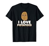 Funny Potato Gift Cute Kawaii Style I Love Potatoes T-Shirt