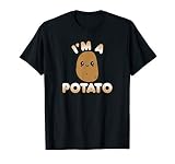 Funny Potato Costume Cute Kawaii Style Smiling I'm A Potato T-Shirt