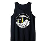 Alien Abduction Rainbow Beams LGBT Ufo Gay Pride Tank Top