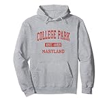 College Park Maryland Md Vintage Athletic Sports Design Pull