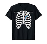 Autism Awareness Puzzle Skeleton X-Ray Halloween Costume Kid T-Shirt