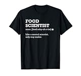 Funny Food Scientist Definition Tees Unisex Adults T Shirt B