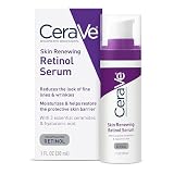 CeraVe Anti Aging Retinol Serum For Face, Encapsulated Retinol with Hyaluronic Acid, Niacinamide and Ceramides, 1 oz