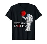 Occupy Mars Funny Astronaut Balloon Gift Kids Boys T Shirt