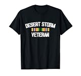 Desert Storm Veteran Pride Persian Gulf War Service Ribbon T-Shirt