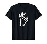 BoredKoalas Meme Ok Hand Sign Retro T-Shirt, Unisex-Adults & Kids, Black, Small