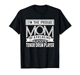 Proud Mom Awesome Tenor Drum Player Marching Band Mothers T-Shirt