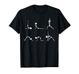Yoga Skeletons Asana Namaste Funny Meditation Halloween Yogi T-Shirt