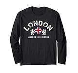 London UK United Kingdom Union Jack England Souvenir Gift Long Sleeve T-Shirt