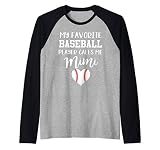 My Favorite Baseball Player Calls Me Mimi Raglan Baseball Te