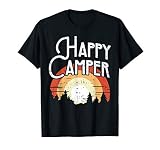 Happy Camper Sunset Retro Hiking Camp Nature Camping Gift T