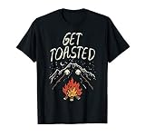 Lets Get Toasted Camping Nature Hiking Campfire Camper Gift T-Shirt