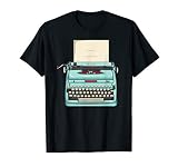 Vintage Typewriter Graphic Gift for Writers and Book Readers T-Shirt