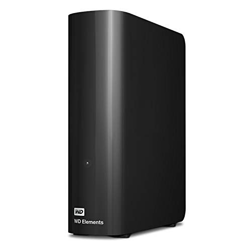 WD BWLG0140HBK-EESN Elements Desktop-Speicher (USB 3.0-kompatibel, Zusatzspeicher für Fotos, Musik, Videos und alle anderen Dateien, stoßfest), Schwarz, 14 TB