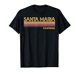 Vintage Retro Style Santa Maria California T-Shirt