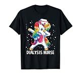 Dabbing Unicorn Funny Dialysis Nurse T-Shirt