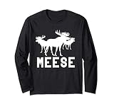 Meese Antlers Love Funny Moose Long Sleeve T-Shirt
