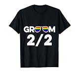 Lgbt Pride Gay Bachelor Party Groom 2 Engagement T Shirt