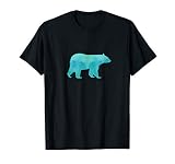 Bear Teal Watercolor Gift For A Girl T Shirt