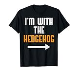 I M With The Hedgehog Costume Funny Halloween Couple T Shirt