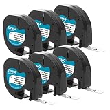 Dymo Authentic Lt Plastic Labeling Tape For Letratag Label M