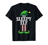 Sleepy Elf Matching Family Group Christmas Party Pyjamas T S