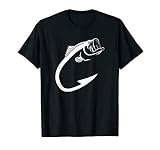 Fish Hook Minimal Art Cool Fishing Lover Art Lover Gift T-Shirt
