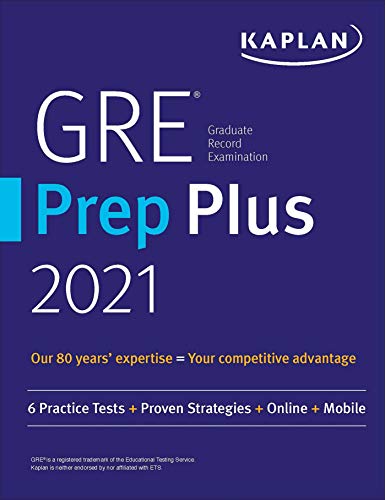 GRE Prep Plus 2020: 6 Practice Tests + Proven Strategies + Online + Video + Mobile book cover