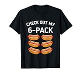 Check Out My 6 Pack Hot Dog Funny Gift Hot Dogs Lovers Gym T