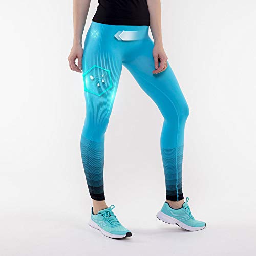 Cryoshape - Leggings para Mujer, Mujer, TJ142, Azul, Small