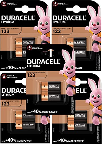 Duracell CR123 pilas de litio de alta potencia 3 V (paquete de 10) (CR123A/CR173