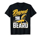 Respect The Beard Pogona Bearded Dragon T Shirt