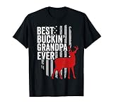 Mens Deer Hunting Apparel Best Buckin Grandpa Ever Fathers D