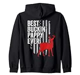 Deer Hunting Apparel Best Buckin Pappy Ever Fathers Day Zip