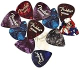 Fender Premium Picks Sampler 12 Pack Includes Thin Medium He