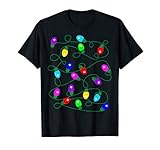 My Favorite Color is Christmas Lights Funny Pajama Xmas T-Shirt