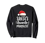 Christmas Santa's Favorite Pharmacist Pharmacy Gift Sweatshirt