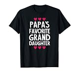 Papa S Favorite Granddaughter Funny Girl Women Holiday Gift