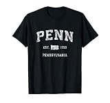 Penn Pennsylvania PA Vintage Athletic Sports Design T-Shirt