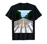 Funny Tabby Road Cat Parody T Shirt