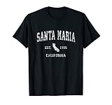 Santa Maria California CA Vintage Athletic Sports Design T-Shirt