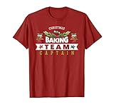 Holiday Cookie Gifts Christmas Baking Team Captain T-Shirt