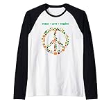 Kawaii Vegetables Peace Sign Funny Gift For Vegetarian Vegan