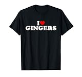I Love Gingers Heart T Shirt